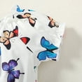 thumbnail image 2 of AAOMASSR Girls Kids Butterfly Print Top And Skirt Girls Korean version of the new hot style butterfly print suit skirt, 2 of 5