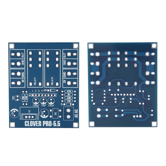 Placa de protección de audio, circuito de protección de altavoz de relé dual AC 12-24V Kit de protección de altavoz Diseño aerodinámico