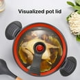 thumbnail image 5 of Darzheoy Nonstick Ceramic Coated Sauce Pan with Lid, Crock Pot with Twist & Lock Handles, Micro Pressure Cooker Versatile Cookware for Stovetops, Easy to Clean, 5 of 6