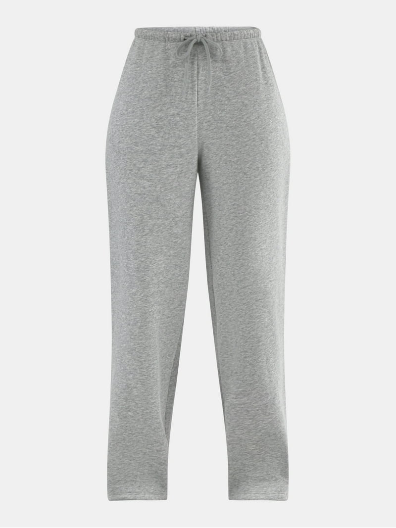 No Boundaries Soft Fleece Wide Leg Sweatpants, Women's