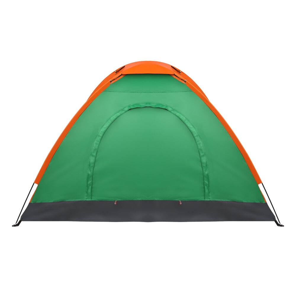 2-Person Waterproof Camping Dome Tent for Outdoor Hiking Survival Orange & Green