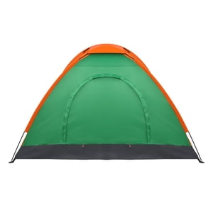 2-Person Waterproof Camping Dome Tent for Outdoor Hiking Survival Orange & Green