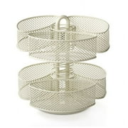 NIFTY Cosmetic Organizing Carousel with Removable Baskets - Cream