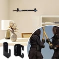 thumbnail image 6 of 2 Set Wall Mount Stand Lightsaber Stand Wall Mounted Display Stands Acrylic Light Saber Wall Display Rack Suitable for Swords Light Saber(Black) Black DIY, 6 of 7