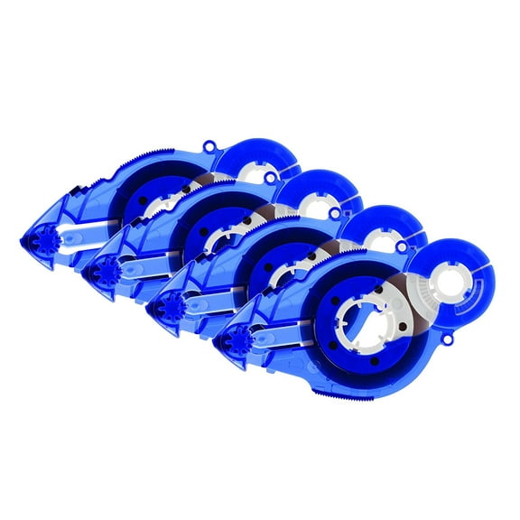 Plus Corporation Glue Tape Tg611Bc, 72' of Adhesive, Refill 4Pack 60389