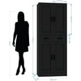 thumbnail image 2 of DIYART Black Kitchen Pantry Cabinet, 71" Tall Kitchen Storage Cabinet with doors and Drawer, 2 of 6