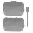 thumbnail image 1 of Friteuse Silicone Panier2pcs Friteuse Silicone Panier Réutilisable Doublure en Silicone Rectangle Friteuse Silicone Panier Top-Notch Performance, 1 of 5