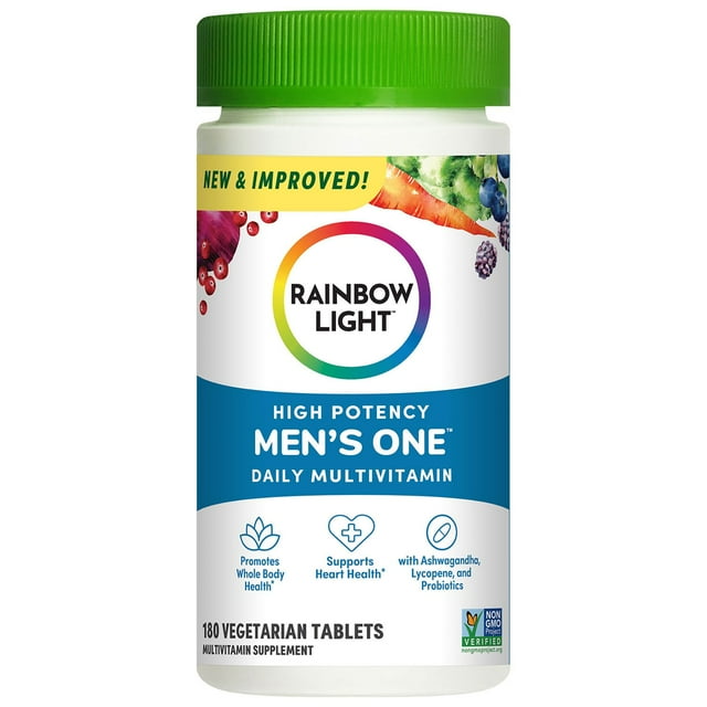 Rainbow Light Men's One Multivitamin Tablet Plus Superfoods & Probiotics 180 ct.