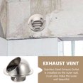 thumbnail image 3 of Phenofice External Exhaust Vent Round Stainless Steel for Homeowners 1Set, 3 of 8