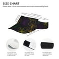 thumbnail image 4 of Gaeub Mardi Gras Carnival Sun Visor Hats with Empty Top and Adjustable, UV Protection for Golf Tennis Cycling Running, 4 of 8