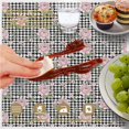 thumbnail image 6 of Pioneer Flower Floral Print Pattern Round Tablecloth 60 X 60 Inch, Wrinkle Resistant Wipeable Table Cloth for Kitchen Dining Picnic Patio Party, 6 of 6