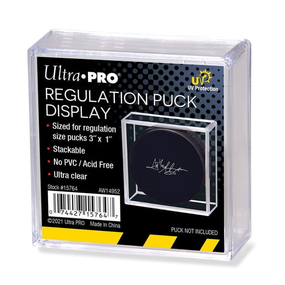 Regulation Puck Display "UV Protection" Holder NHL Hockey (Puck Not Included)