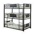 thumbnail image 3 of Rogen Twin Triple Bunk Bed Dark Bronze, 3 of 7