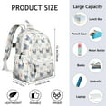 thumbnail image 6 of Anchor and Bulldog Dog Backpack for School,Cute School Bag,Schoolbag with Adjustable Shoulder Straps & Padded Back,13.4"x11"x4.7", 6 of 6