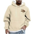 thumbnail image 2 of JUSLIO Mens Sweatshirts Hooded Graphic Hoodies Long Sleeve Pullover Drawstring Everyday Sweatshirts, 2 of 5