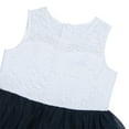 thumbnail image 6 of iiniim Tiered Mesh Skirt Kids Girls' Princess Holiday Party Wedding Prom Gown Flower Dress, 6 of 7