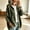 Green, variant on Women's Leopard Print Hooded Knit Cardigan Long Sleeve Open Front Loose Casual Sweater Coat, 2XL