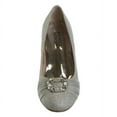 thumbnail image 5 of Badgley Mischka Girls Heel Dress Shoes. (Little Kids Big Kids), Silver, 3, 5 of 7
