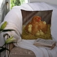 thumbnail image 3 of Carolines Treasures ASAD0109PW1414 My Little Chickadees Hen with Chicks Canvas Decorative Pillow  14Hx14W multicolor, 3 of 4