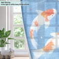 thumbnail image 4 of Wash Koi Pattern Breathable Sheer Curtains 63x52in Soft Light Filtering, UV Protection and Thermal Insulation, 4 of 7