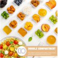 thumbnail image 2 of 20 Pack Leakproof 2-Compartment Snack Containers with Lids – BPA-Free Meal Prep Sauce Cups for Kids & Adults – Stackable, Reusable Food Storage, 2 of 6