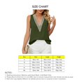 thumbnail image 4 of Camiseta sin mangas de guipur informal con cuello en V profundo, camiseta sin mangas con ribete de encaje para mujer, verano, 4 of 8