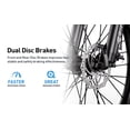 thumbnail image 5 of 24" Electric Bike for Female, 748W Peak Motor, 25MPH EBike, 36V 13Ah Removable Battery, 45-Mile Range, 24"x2" Anti-Puncture Tires, UL2849, Blue, 5 of 9