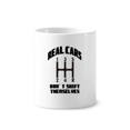 thumbnail image 1 of Manual Automatic Driving Gear Toothbrush Pen Holder Mug Cerac Stand Pencil Cup, 1 of 2