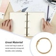 thumbnail image 4 of Toystoory 50 piezas de anillos de carpeta de Metal círculo DIY apertura libro aros con bisagras para el hogar tarjetas álbum de recortes Type5 NO5, 4 of 6