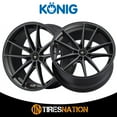 thumbnail image 2 of 1 Konig 19x9.5 5X4.50 +40 37B Oversteer Gloss Black Wheel Rim, 2 of 5