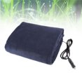thumbnail image 4 of 12V Car Electric Heating Blanket Heated Blankets for Winter Automobile Vehicle (Navy Blue), 4 of 8