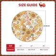 thumbnail image 2 of Sikiie Groovy Hippie Flower Mushrooms Nativity Christmas Tree Skirt, Jesus Christian Winter Holiday Tree Mat Decoration(30-48IN)48", 2 of 6