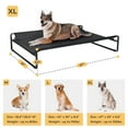 thumbnail image 3 of Veehoo Original Cooling Elevated Dog Bed, Raised Dog Cot with Washable Mesh, X-Large, Black, 3 of 9