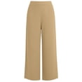 thumbnail image 4 of Linen Cotton Casual Pants For Women With Pockets Solid Weekend Wear Home Lounge Summer Casual Comfort Outdoor Walks Easy Movement Relaxed Workday And Weekend Outfits Khaki M, 4 of 8