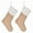 Color;White, variant on Set of 2 Burlap Christmas Socks Large Capacity Stocking Handmade Present Bag Hanging Ornament for Family Celebration