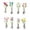A001- Multicolor (8 Piece Set), variant on Refrigerator Magnets 8 Pack Mini Glass Vase with Artificial Flowers Decorative Fridge Magnets for Kitchen Decor Office Desk Gifts, Faux Flowers in Vase Magnetic Accent for Locker