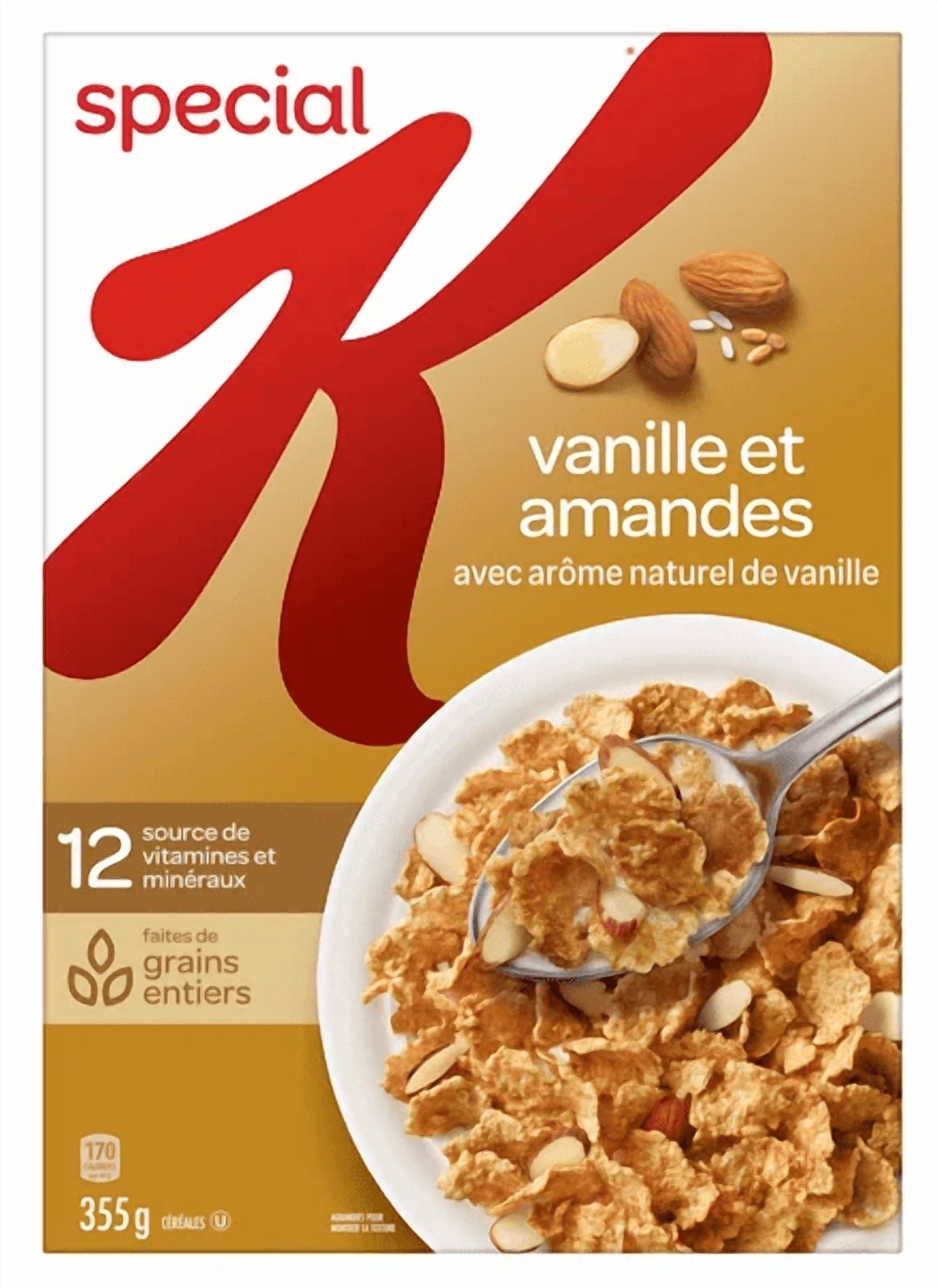 Kellogg's Special K Vanilla Almond Cereal, 355g (4 Pack)