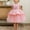 40#Pink, variant on gljltg Girls' 100% Polyester Princess Lace Dress Breathable Comfort for Daily Travel Birthday Party, 2-10 Years