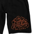 thumbnail image 2 of Friends TV I'd Rather Be Watching Friends Men's Black Sleep Pajama Shorts
-XL, 2 of 5