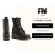 thumbnail image 2 of Botas de combate Frye Veronica para mujer, piel negra, 6 m, 2 of 7