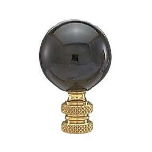 B&P Lamp® Black Ceramic Finial, Tap 1/4-27F