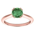 thumbnail image 2 of Engagement Rings for Women 1 Carat Emerald Engagement Ring Prong 10k Rose Gold, 2 of 5