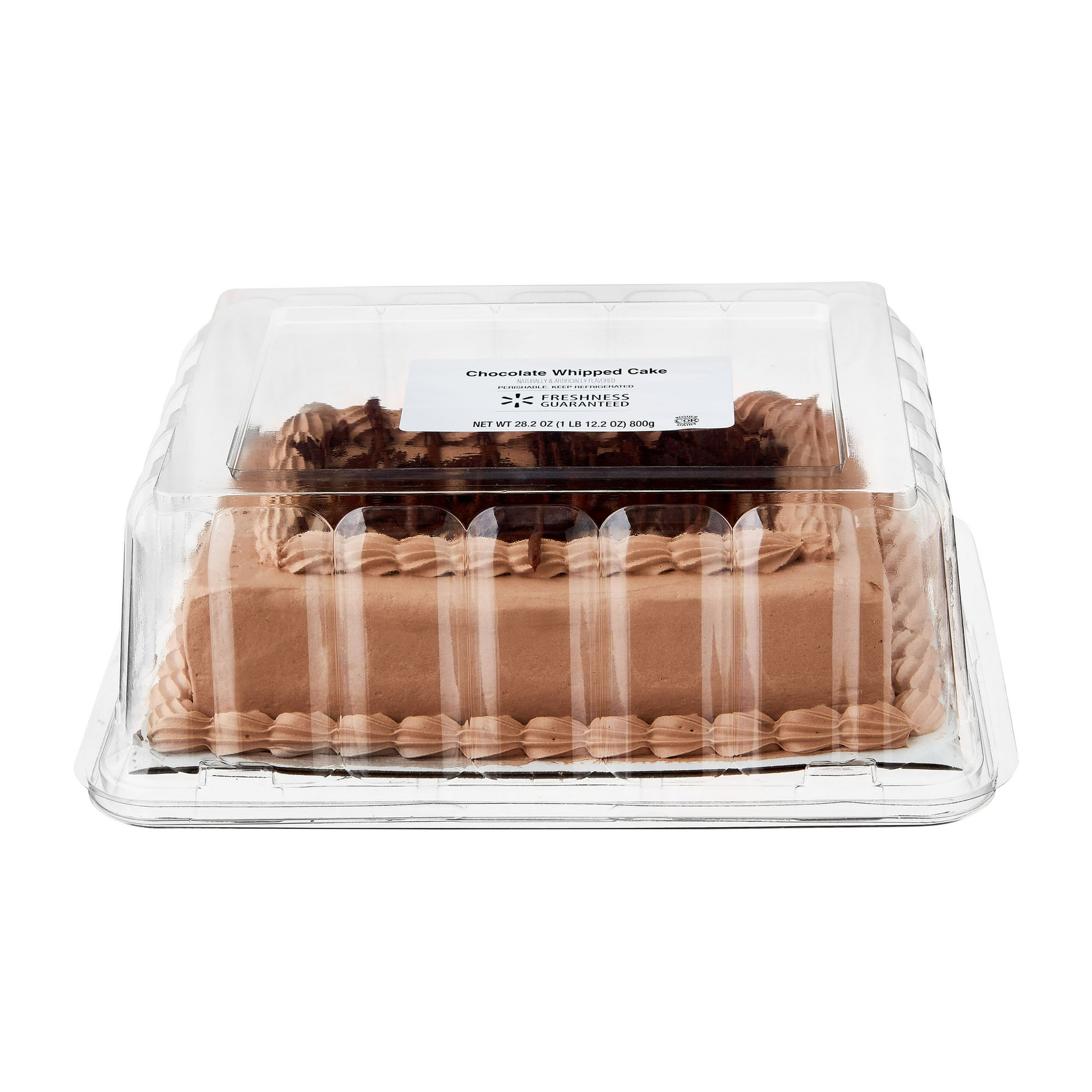 Freshness Guaranteed Chocolate Whipped 1/8 Sheet Cake, 28.2 oz (Refrigerated)
