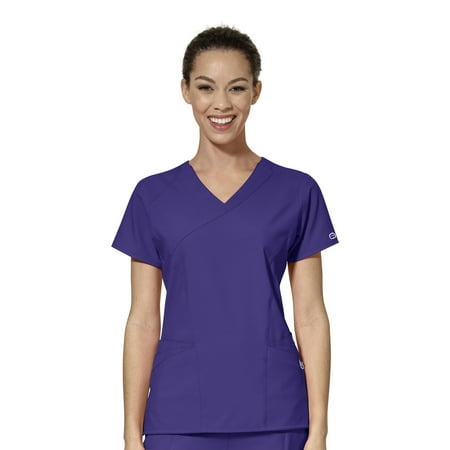 

WonderWink W123 6455-Women s Mock Wrap Scrub Top