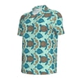 thumbnail image 2 of Rocae Turtles And Seahorses for Men's Short Sleeve Polo Shirt, Quick Drying Performance Moisture Wicking Sports Men's Golf Shirt XX-Large, 2 of 9
