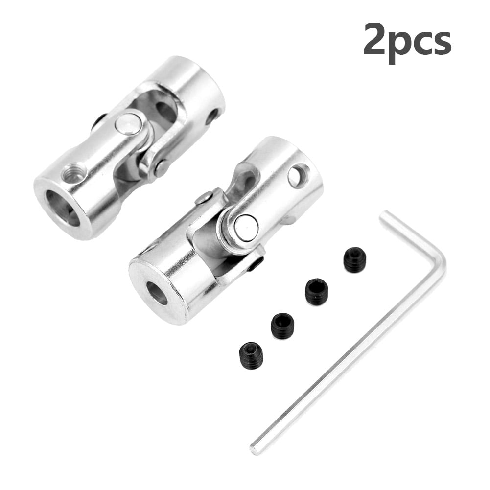 2pcs 8mm*8mm Shaft Coupling Motor connector DIY Stainless Steel Universal Joint 