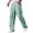 2#Mint Green, variant on BRANROY Men's Cargo Pants - Cotton Linen Drawstring Elastic Waist Loose Fit Wide Leg Trousers with Multi-Pockets, Casual Summer Hiking Pants for Men,Army Green,L