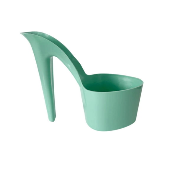 Flower Pot, High Heel Shaped Pot Home Decor Shoe Vase, Lady Shoe Shape Garden Creative Craft for Indoor/Outdoor Planter （Green）