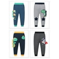 thumbnail image 4 of Ougyinr Toddler Boys Sweatpants Kids Sport Jogger Cotton Casual Active Playwear Elastic Cartoon Sweats Pants for 2-7T, 4 of 9