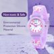 thumbnail image 3 of Reloj para niños Unicornio (púrpura), Reloj para niñas Reloj Impermeable 3D con Correa de Silicona de Juguete analógico de Dibujos Animados Lindo Reloj para niños Regalo para niñas de 3 a 11 años, 3 of 5